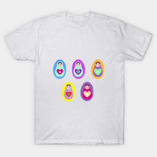 Russian dolls matryoshka T-Shirt